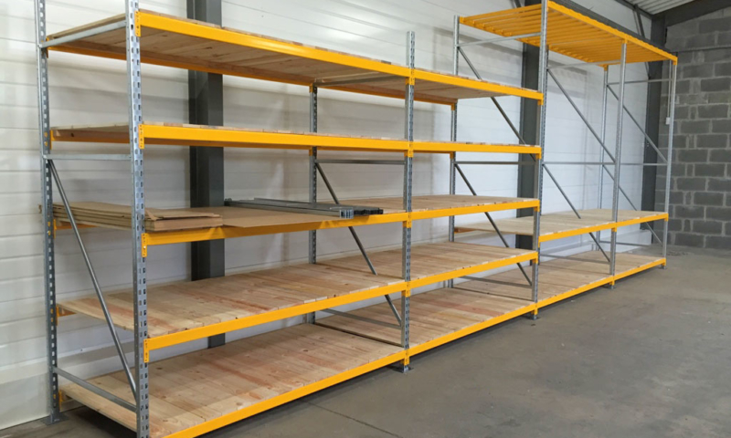 Palettier mi-lourd, rayonnage métallique - Bretagne rayonnage