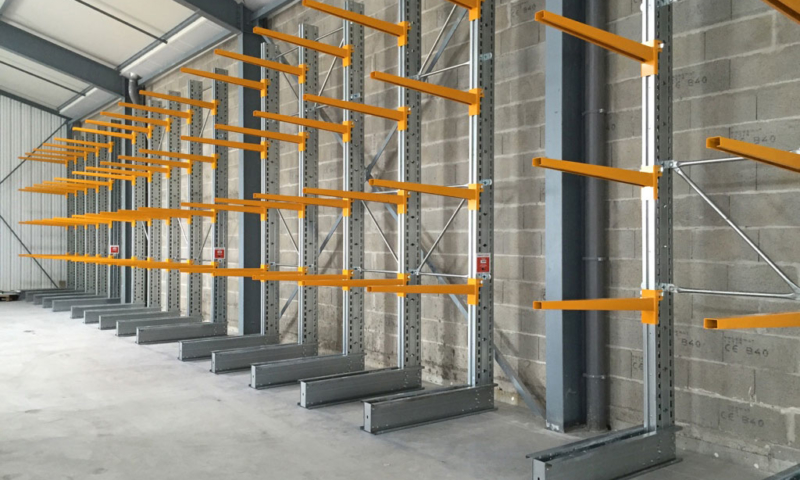 Rayonnage spécifique Cantilever, rayonnage métallique - Bretagne rayonnage 2
