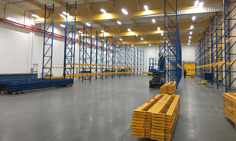 Linéaire pour palettes, 350 mètres de linéaire de palettier - Bretagne rayonnage