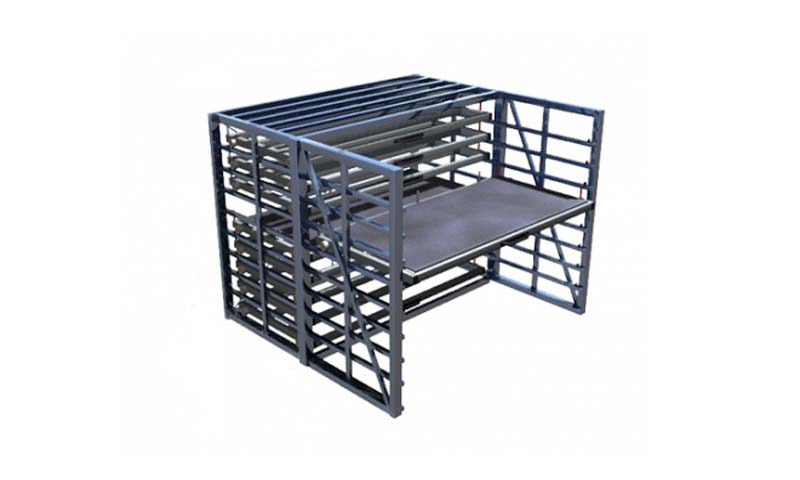 Rack à tiroirs, Permet un stockage individuel de chaque produit.