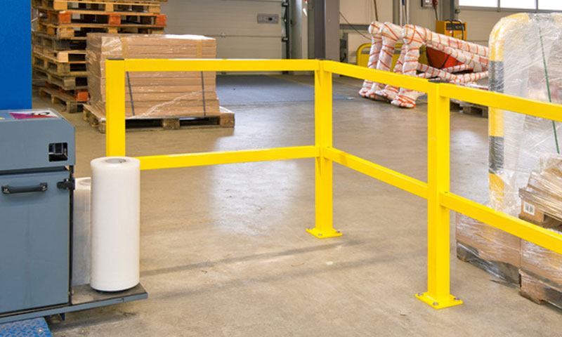 Rambarde de protection, espaces protégés, espace de travail.