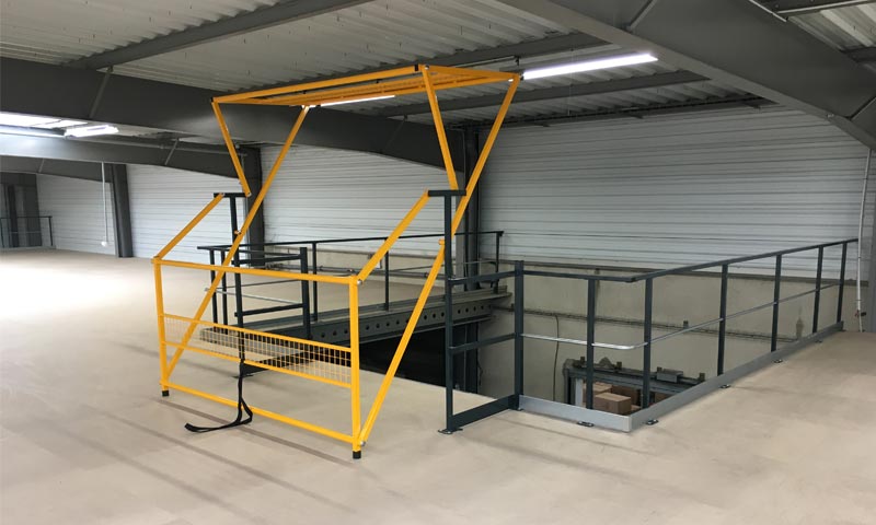 Plateforme-mezzanine, 2 fois plus de surface au même endroit - Bretagne rayonnage