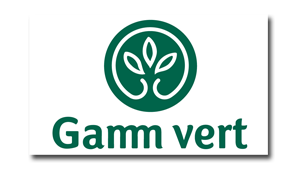 Gamm Vert logo, client de Bretagne Rayonnage.